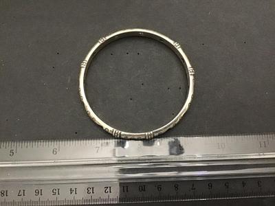 Brighton. Shot through the Heart Silver Plated Bangle