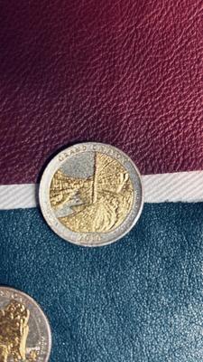 COLORIZED GOLD PLATED 2010 AMERICA THE BEAUTIFUL SERIES QUARTERS (1) 2011