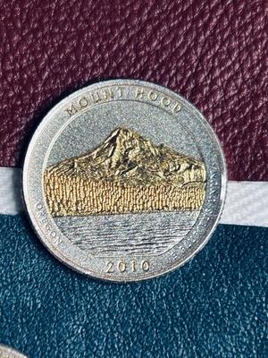 COLORIZED GOLD PLATED 2010 AMERICA THE BEAUTIFUL SERIES QUARTERS (1) 2011