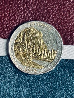 COLORIZED GOLD PLATED 2010 AMERICA THE BEAUTIFUL SERIES QUARTERS (1) 2011