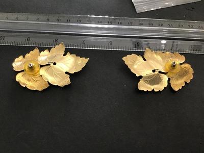 Statement Enamel Vintage Earrings. Pretty