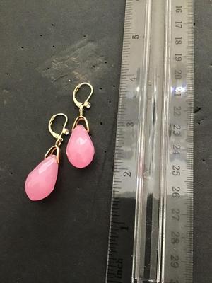 Beautiful pink Dangle drop earrings
