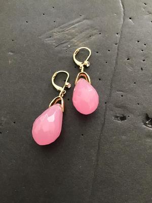 Beautiful pink Dangle drop earrings