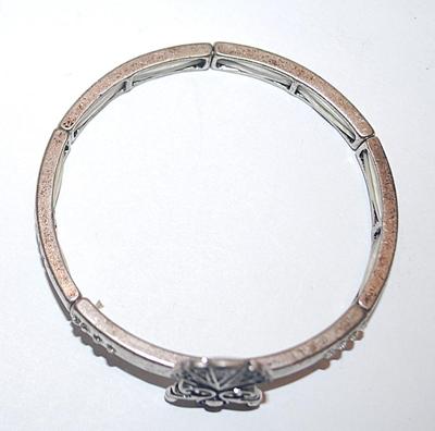 Uplifting "WORDS" Elastic BRACELET (2" Opening) with "Hope, Love, Trust & Dream" on Bejeweled &...