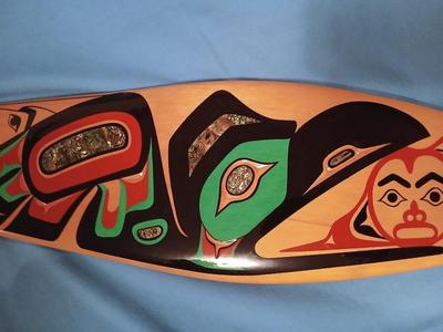 Sale Photo Thumbnail #201: Abalone inlay. Approx. 50".