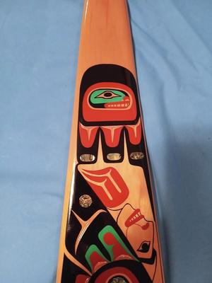 Sale Photo Thumbnail #202: Abalone inlay. Approx. 50".