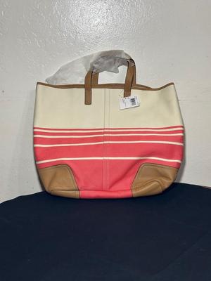 COACH - HADLEY VARIEGATED SHOULDER/TOTE BAG WITH COSMETIC BAG - BRAND NEW WITH TAGS