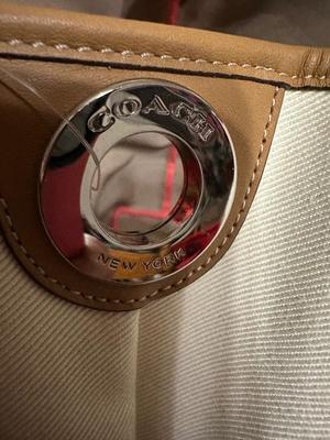 COACH - HADLEY VARIEGATED SHOULDER/TOTE BAG WITH COSMETIC BAG - BRAND NEW WITH TAGS