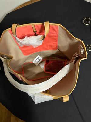 COACH - HADLEY VARIEGATED SHOULDER/TOTE BAG WITH COSMETIC BAG - BRAND NEW WITH TAGS