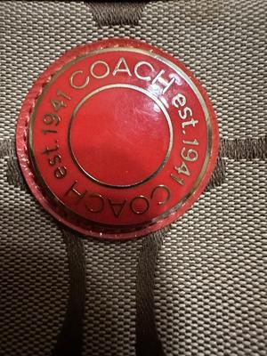 COACH BAG - PINK AND KHAKI COLORED