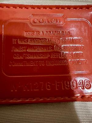 COACH BAG - PINK AND KHAKI COLORED