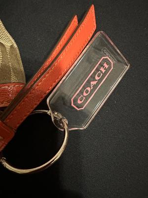 COACH BAG - PINK AND KHAKI COLORED