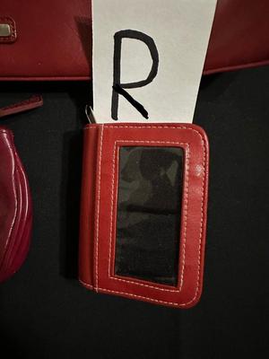 NINE WEST HAND BAG WITH RED COIN PURSE AND WALLET