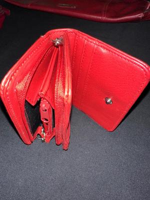 NINE WEST HAND BAG WITH RED COIN PURSE AND WALLET