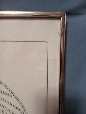 Sale Photo Thumbnail #251: 20 1/4" wide x 28 1/2" high. Small crack in corner of glass.