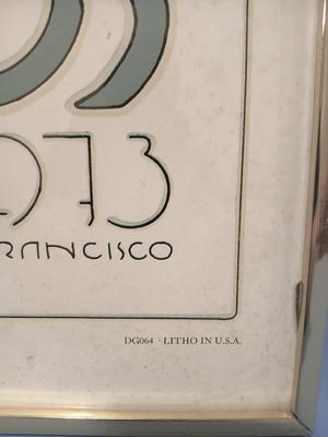 Sale Photo Thumbnail #252: 20 1/4" wide x 28 1/2" high. Small crack in corner of glass.