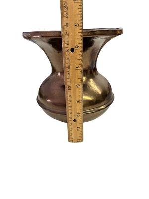 Vintage Copper/Brass-Toned Urn/Vase/Spittoon