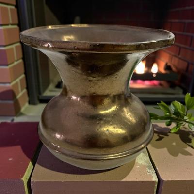 Vintage Copper/Brass-Toned Urn/Vase/Spittoon