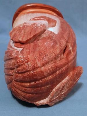 Sale Photo Thumbnail #259: Unsigned but I think the artist is Cheryl Joe. Base 6" x 5 1/2" height 11".