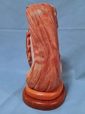 Sale Photo Thumbnail #254: Unsigned but I think the artist is Cheryl Joe. Base 6" x 5 1/2" height 11".