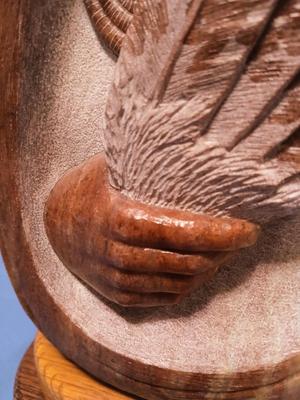 Sale Photo Thumbnail #261: Unsigned but I think the artist is Cheryl Joe. Base 6" x 5 1/2" height 11".