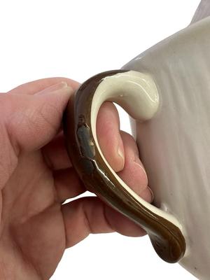 Set of 5 Stoneware Mushroom Mugs, Unmarked