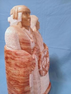 Sale Photo Thumbnail #268: Signed Leonard Howard '02'. Base, 11 3/4" wide x 2 1/2", height, 17". Heavy.