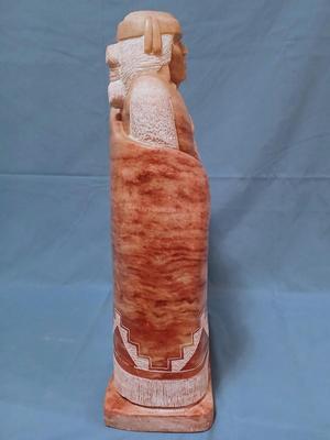 Sale Photo Thumbnail #267: Signed Leonard Howard '02'. Base, 11 3/4" wide x 2 1/2", height, 17". Heavy.