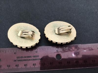 Gorgeous Alert. Faux Baroque Pearl Aurora Borealis Large Statement Earrings