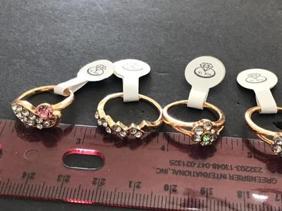 Lot Of 8 New Fashion Rings