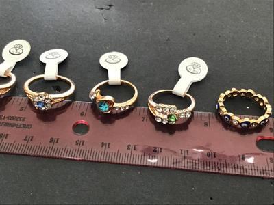 Lot Of 8 New Fashion Rings