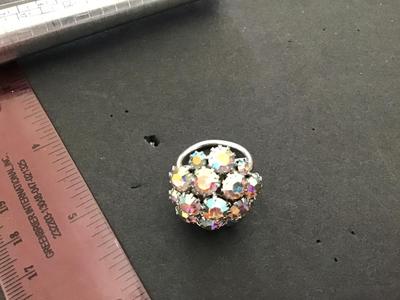 Sarah Coventry Clustered Aurora Borealis Adjustable. Vintage