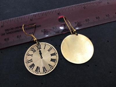 Clock Earrings