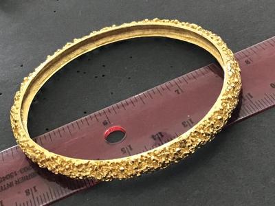 Gold Nugget Tone Bangle