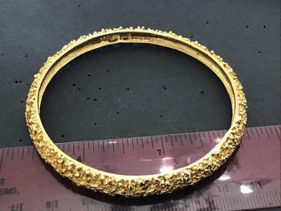 Gold Nugget Tone Bangle