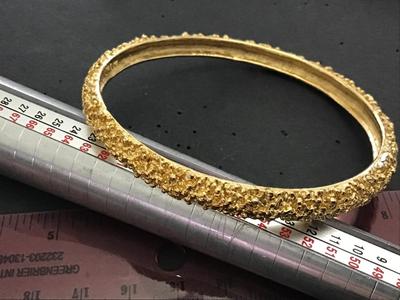 Gold Nugget Tone Bangle