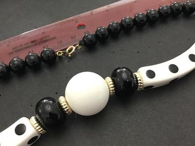 Vintage Poka Dot Necklace