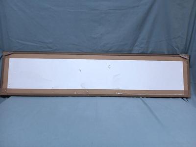 Sale Photo Thumbnail #327: San Gabriel Valley/Mountains in Glazed Black Frame and gray mat. Probably a later print. Frame 53 1/2" x 12 1/2", Image 47 3/4" x 7".