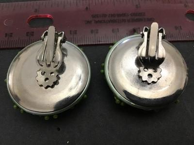 Beautiful Vintage Earrings Aurora Borealis Stones