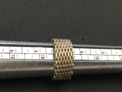 Silver 925 Mesh Ring