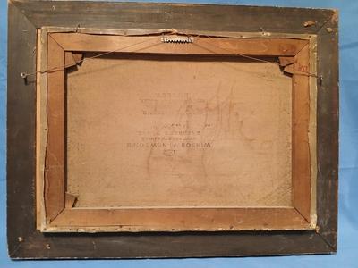 Sale Photo Thumbnail #332: In ornate antique frame. 27" x 22 1/2".