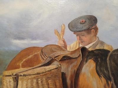 Sale Photo Thumbnail #330: In ornate antique frame. 27" x 22 1/2".