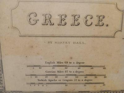 Sale Photo Thumbnail #338: 18" x 22". ...part of a larger atlas titled A new general atlas, with the divisions and boundaries carefully coloured; Constructed entirely from new drawings, and engraved by Sidney Hall, first issued in 1830.