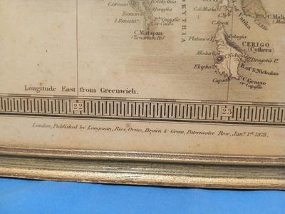 Sale Photo Thumbnail #337: 18" x 22". ...part of a larger atlas titled A new general atlas, with the divisions and boundaries carefully coloured; Constructed entirely from new drawings, and engraved by Sidney Hall, first issued in 1830.