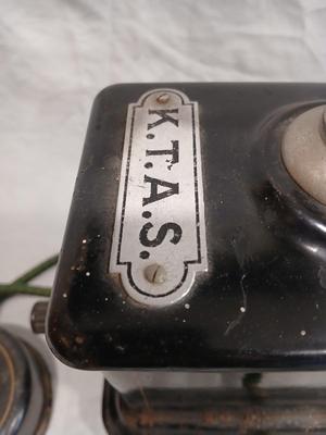 Sale Photo Thumbnail #430: K.T.A.S. Crank Telephone - Kjobenhavns Telefonica Aktieselskab
10" wide x 12 1/2" high