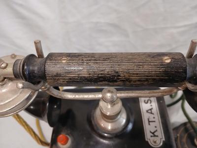Sale Photo Thumbnail #423: K.T.A.S. Crank Telephone - Kjobenhavns Telefonica Aktieselskab
10" wide x 12 1/2" high