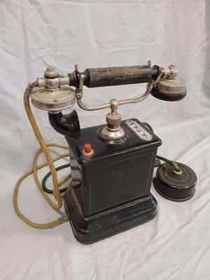 Sale Photo Thumbnail #421: K.T.A.S. Crank Telephone - Kjobenhavns Telefonica Aktieselskab
10" wide x 12 1/2" high