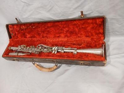 Sale Photo Thumbnail #432: Clarinet 26" long, case 23" x 5"