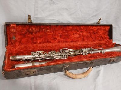 Sale Photo Thumbnail #433: Clarinet 26" long, case 23" x 5"