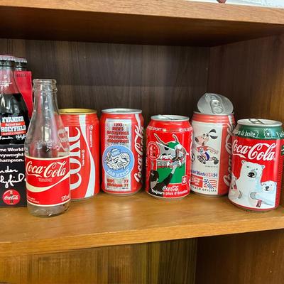 689 Vintage Coca Cola Bottles & Cans Lot